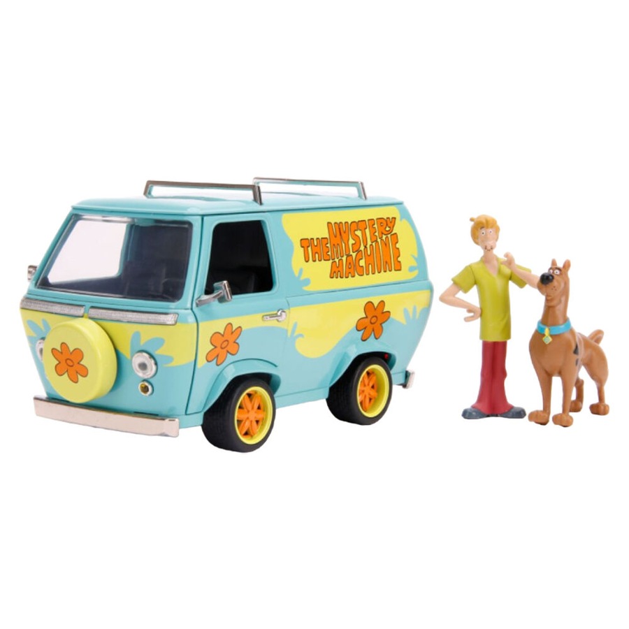 Scooby Doo Shaggy & ScoobyDoo W/ Mystery Machine 1:24 Scale Die-Cast Vehicle Toy