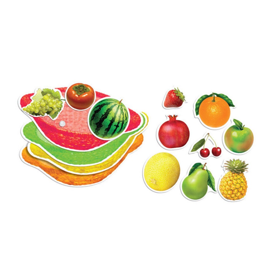 Scotchi Mixed Fruits Toddlers/Kids Educational Game/Toy Activity Boards 2y+