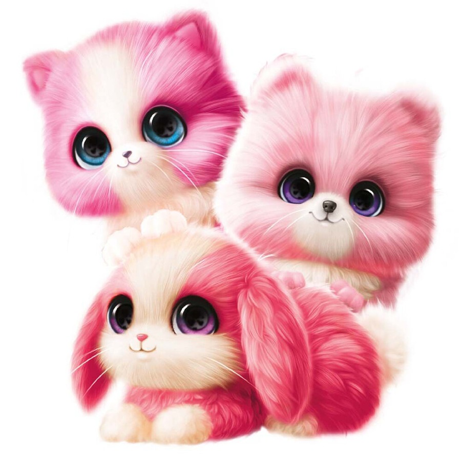 Scruff Little Live Pets Scruff-A-Luvs S1 Single Pack Pink Plush Pet Toy