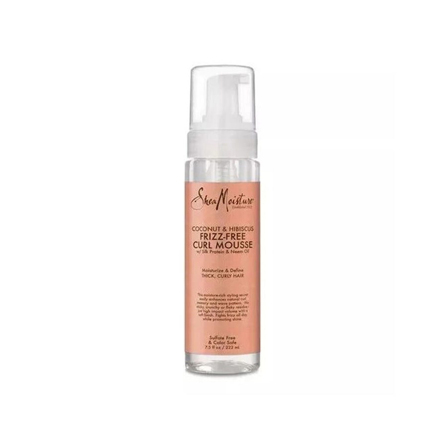 Shea Moisture Women's Coconut & Hibiscus Frizz Free Hair Curl Mousse 222ml