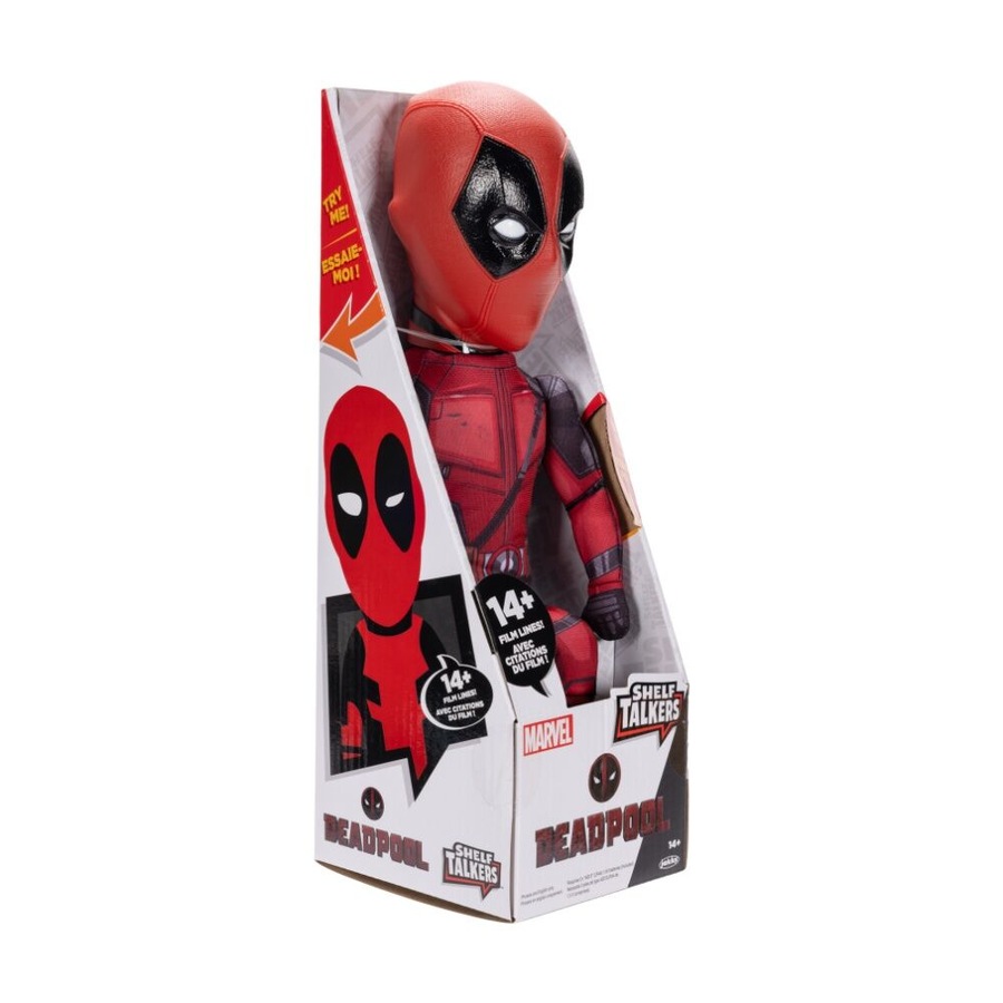 Shelf Talkers Deadpool Figurine Sitting Kids Toy 12 Inch
