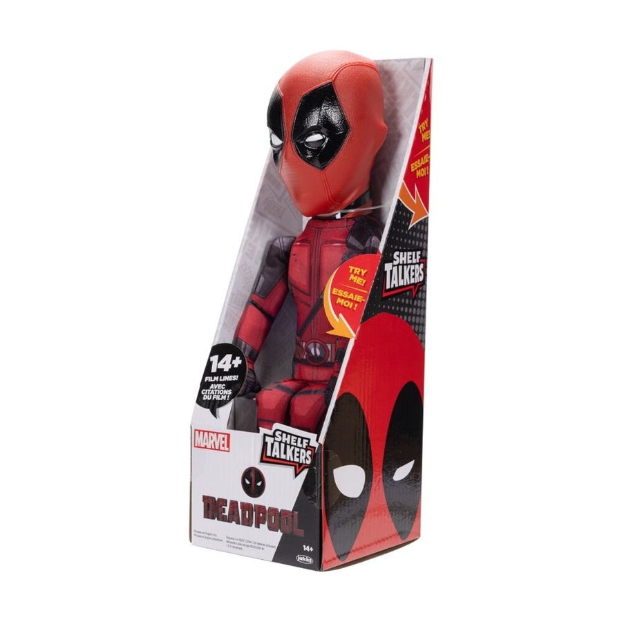 Shelf Talkers Deadpool Figurine Sitting Kids Toy 12 Inch