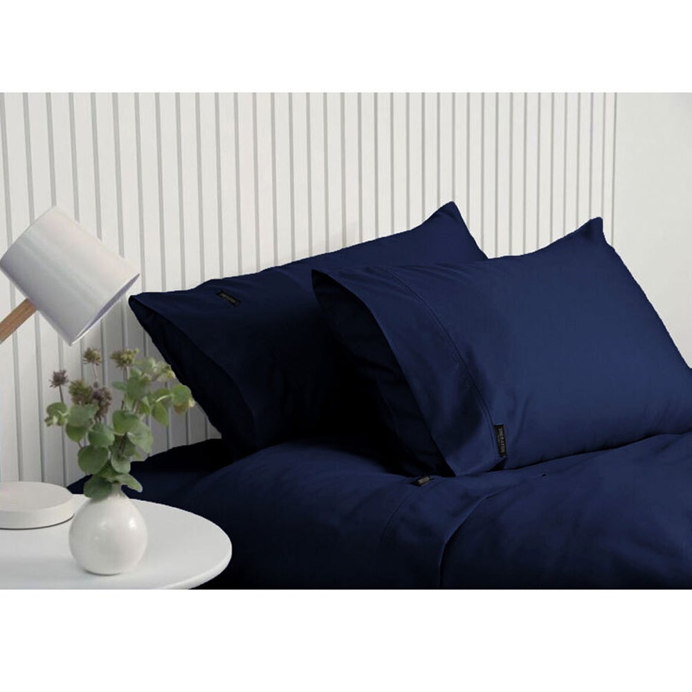 Sheraton Luxury 1000TC Cotton King Single Fitted Sheet Pillowcase Set Nightfall