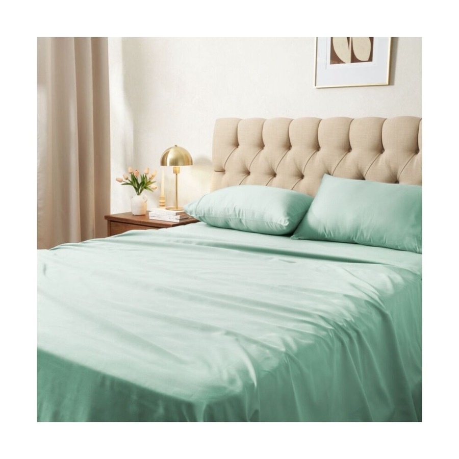 Sheraton Luxury 1200TC Cotton Rich Sateen King Sheet Set Sage