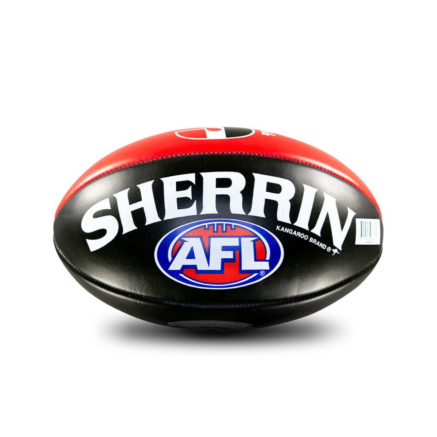 Sherrin PVC AFL Team Logo Football - St Kilda Saints Size 2 Red & Black