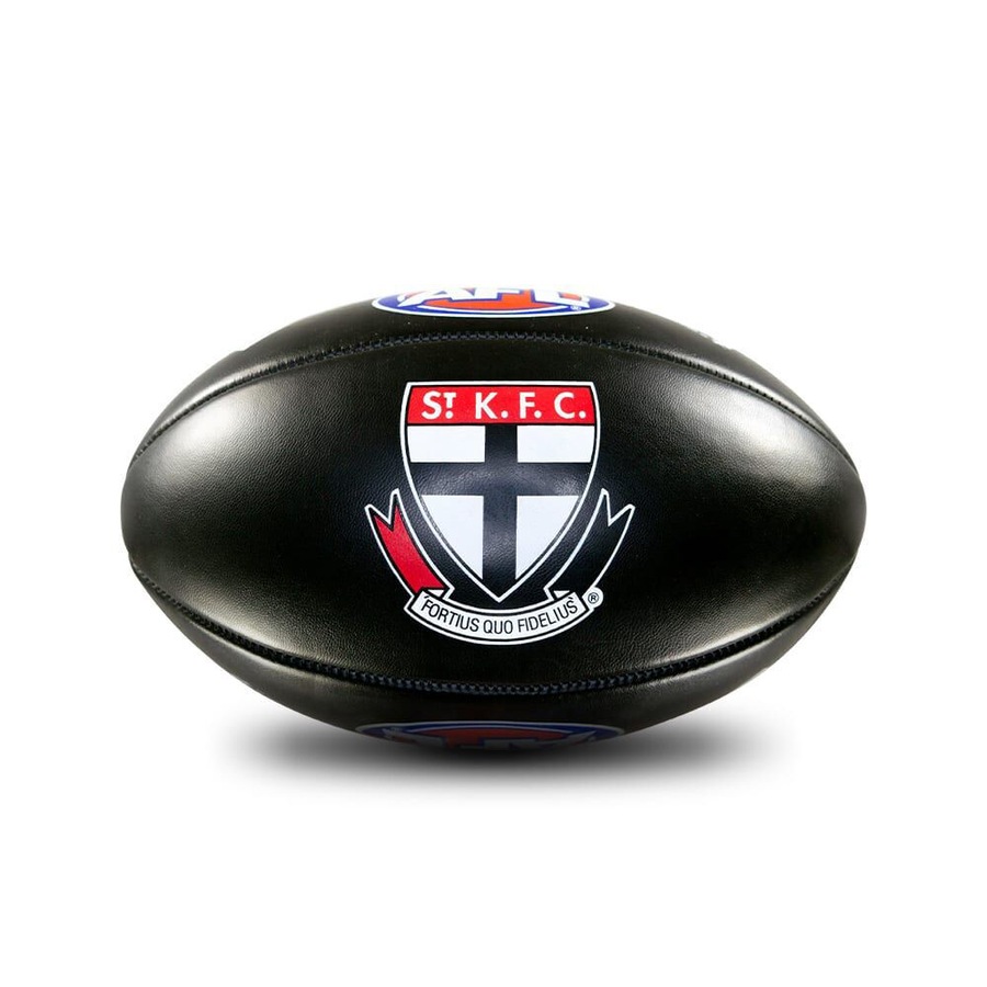 Sherrin PVC AFL Team Logo Football - St Kilda Saints Size 2 Red & Black