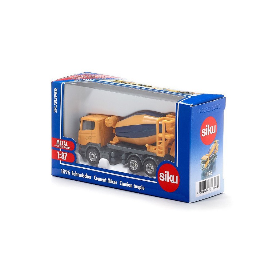 Siku 1:87 Scale Diecast Cement Mixer Truck Kids 103mm Vehicle Toy Assorted 3y+