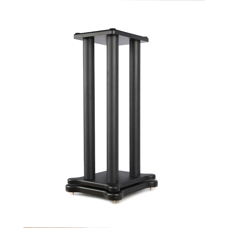Silcron Podium Quad-L Steel Speaker Equipment Display Stand - Black 60cm