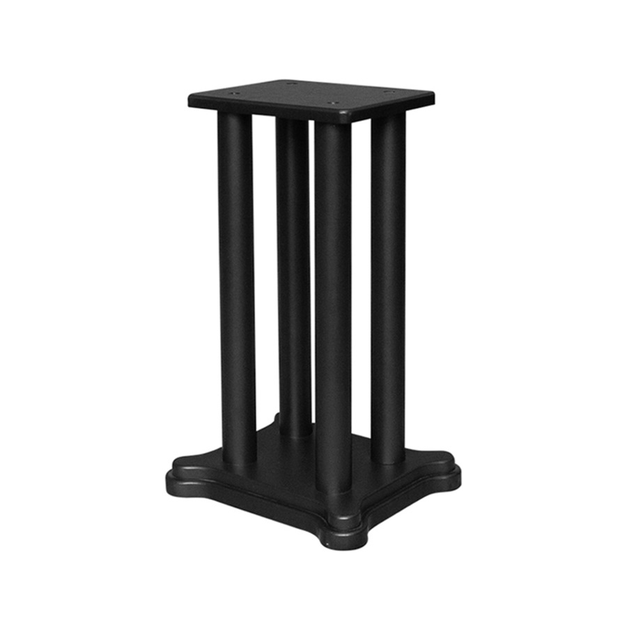 Silcron Podium Quad-L Steel Speaker Equipment Display Stand - Black 60cm