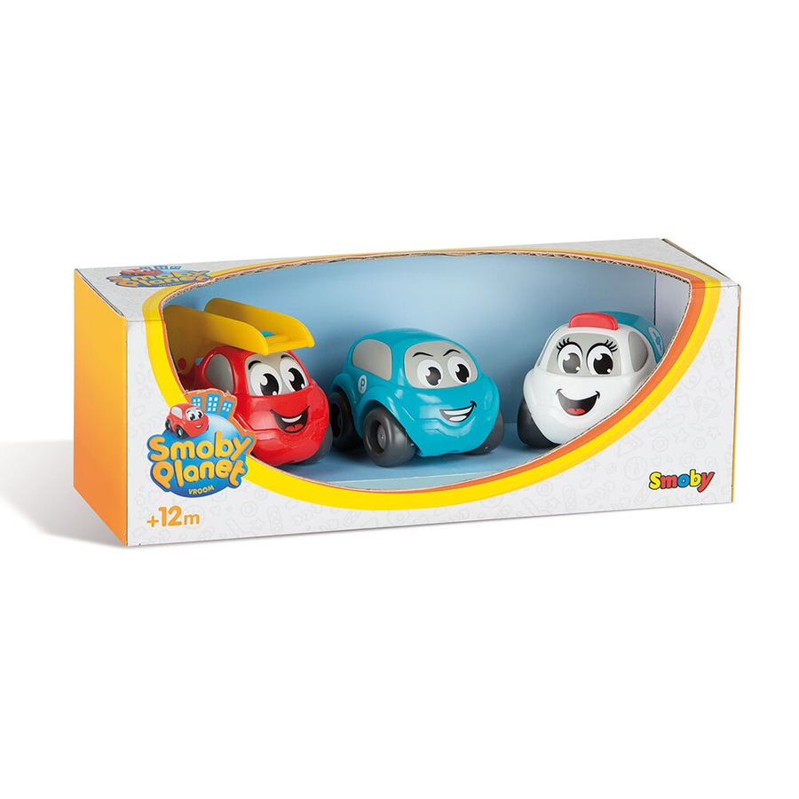 Buy Simba Smoby Planet Vroom Vehicle Car/Fire Truck/Ambulance Set Kids ...