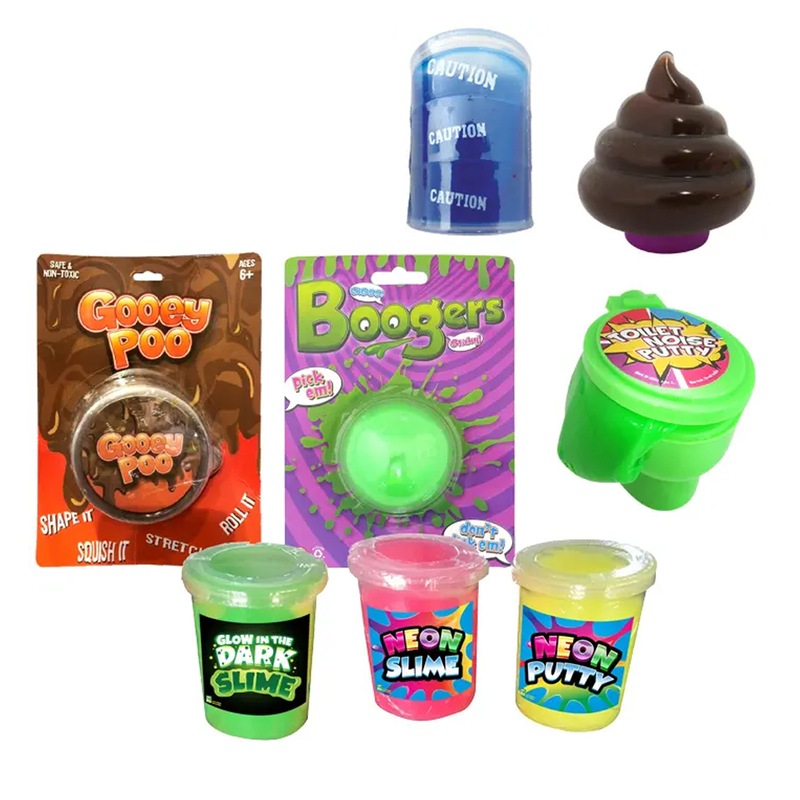 Buy Sime Boys Showbag w/ Neon Slime/Neon Putty/Glow Slime/Oil Barrel ...