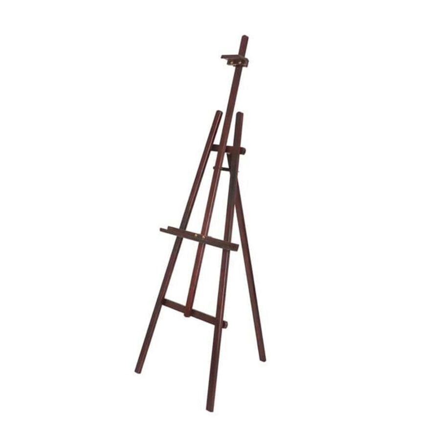 Sinoart Lyre Style Easel for 135cm Canvas 60x70x180cm Espresso Pinewood