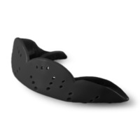 Sisu Aero Medium Mouth Guard Sports Teeth Protector Charcoal Black