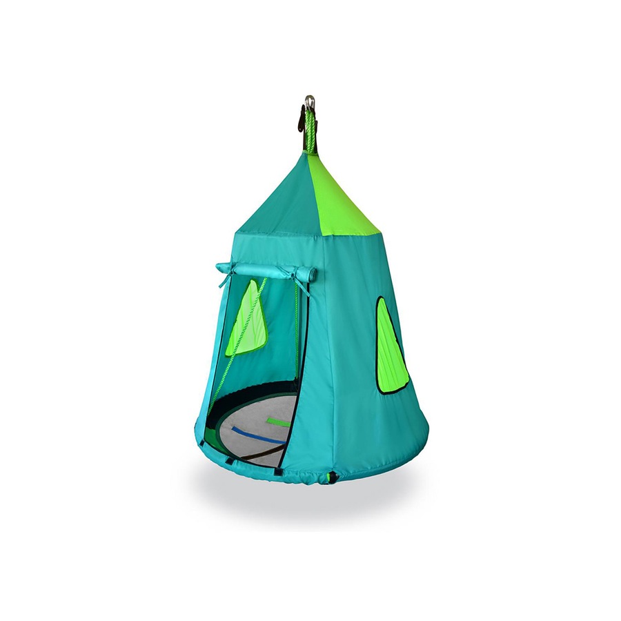 Slackers Teal Swing House with 40" Swing Kids/Childrens Interactive Toy 3+