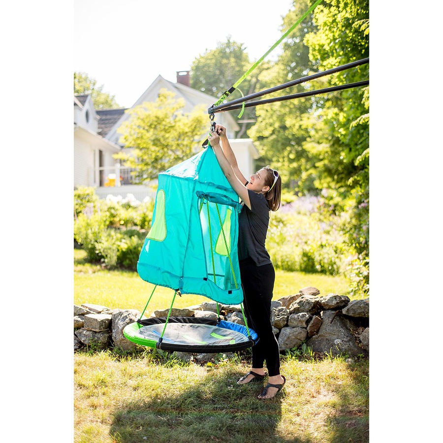Slackers Teal Swing House with 40" Swing Kids/Childrens Interactive Toy 3+