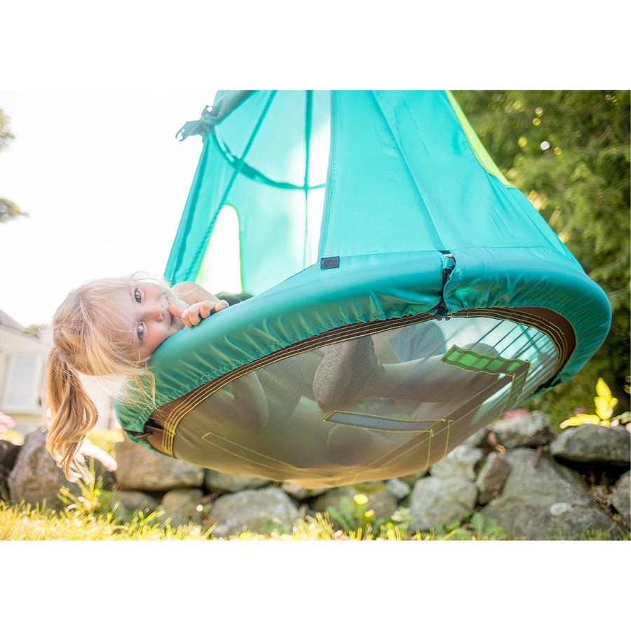 Slackers Teal Swing House with 40" Swing Kids/Childrens Interactive Toy 3+