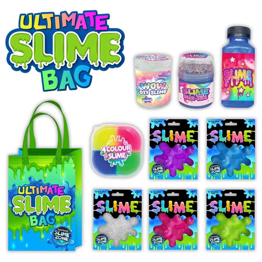 Buy Slime Merchandise Kids/Childrens Ultimate Putty Superbag Showbag ...