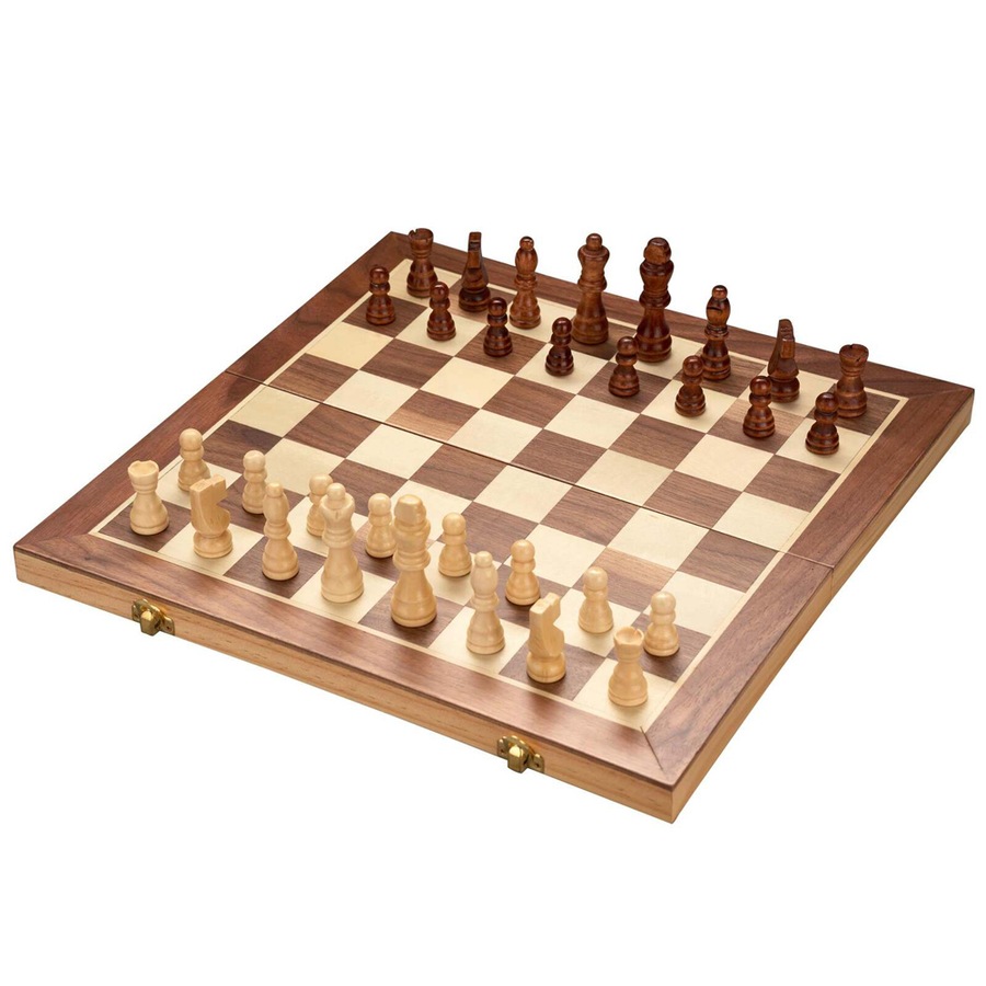 Smart Brain French Cut Chess 2-Players Kids/Family Wooden Board Game Set 40cm 6+