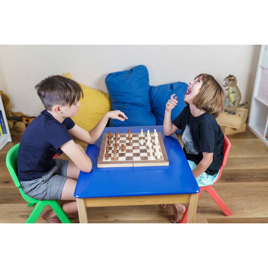 Smart Brain French Cut Chess 2-Players Kids/Family Wooden Board Game Set 40cm 6+