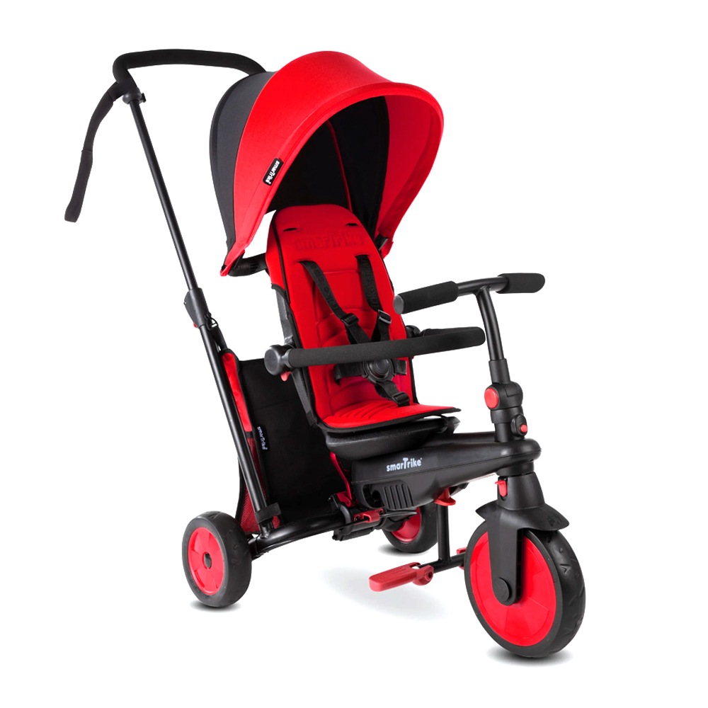 Buy SmarTrike 5 in 1 STR3 Folding Stroller Kids Push Trike Tricycle Toy 10m Red MyDeal