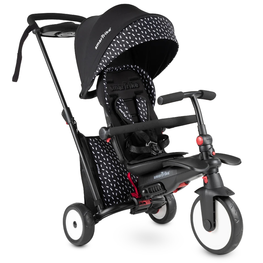 SmarTrike STR5 7-in-1 Trike Baby/Toddler Pram Pusher Black/White Kids 6-36m