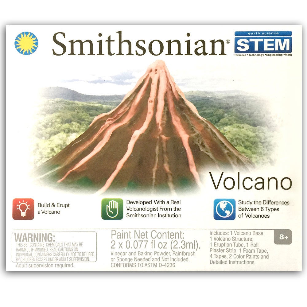 Smithsonian Volcano Eruption Science Kit/Building Toy/Build & Erupt/Kids 8yr+