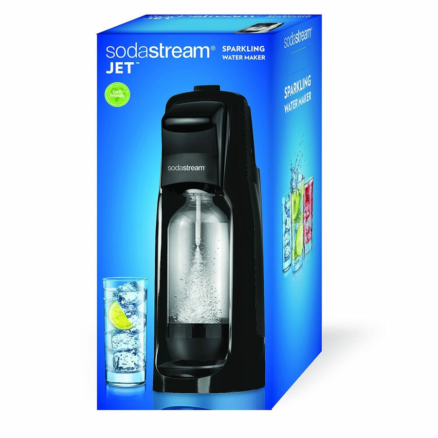 Sodastream Jet Drink Sparkling Soda Maker w/3x Lemon Squash 440ml Syrup Mix