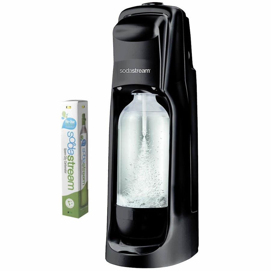 Sodastream Jet Drink Sparkling Soda Maker w/3x Lemon Squash 440ml Syrup Mix