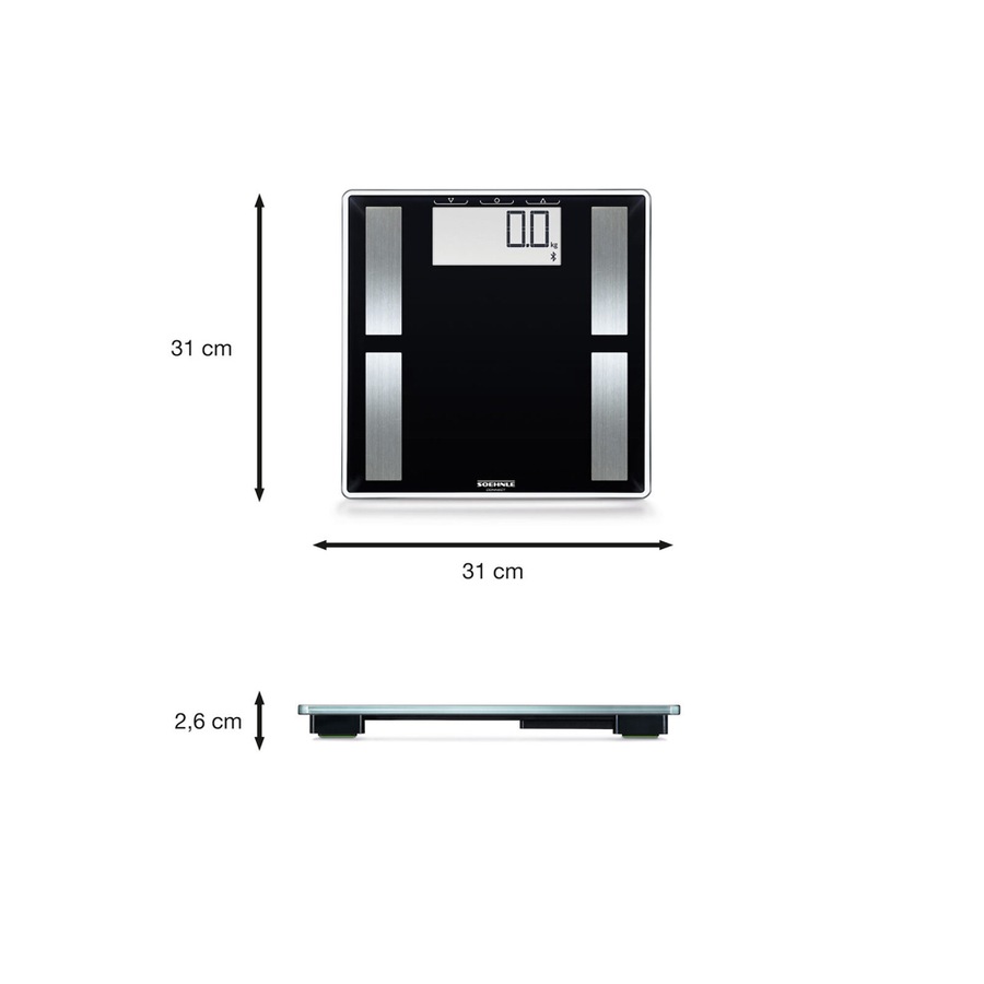 Soehnle Shape Sense Connect 50 Digital Personal Weighing Bathroom Scale 180kg
