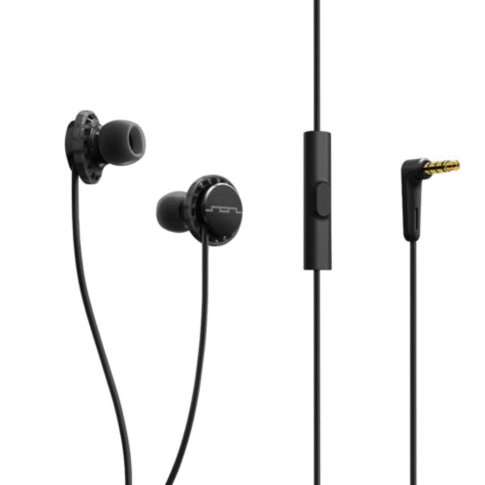 Sol Republic Relays Sport In-Ear Headphones Earphones w/Mic Control Black