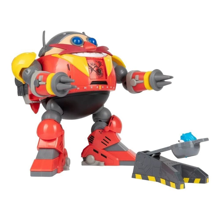 Sonic The Hedgehog Giant Eggman Robot Battle Action Figure Set Kids 7y+