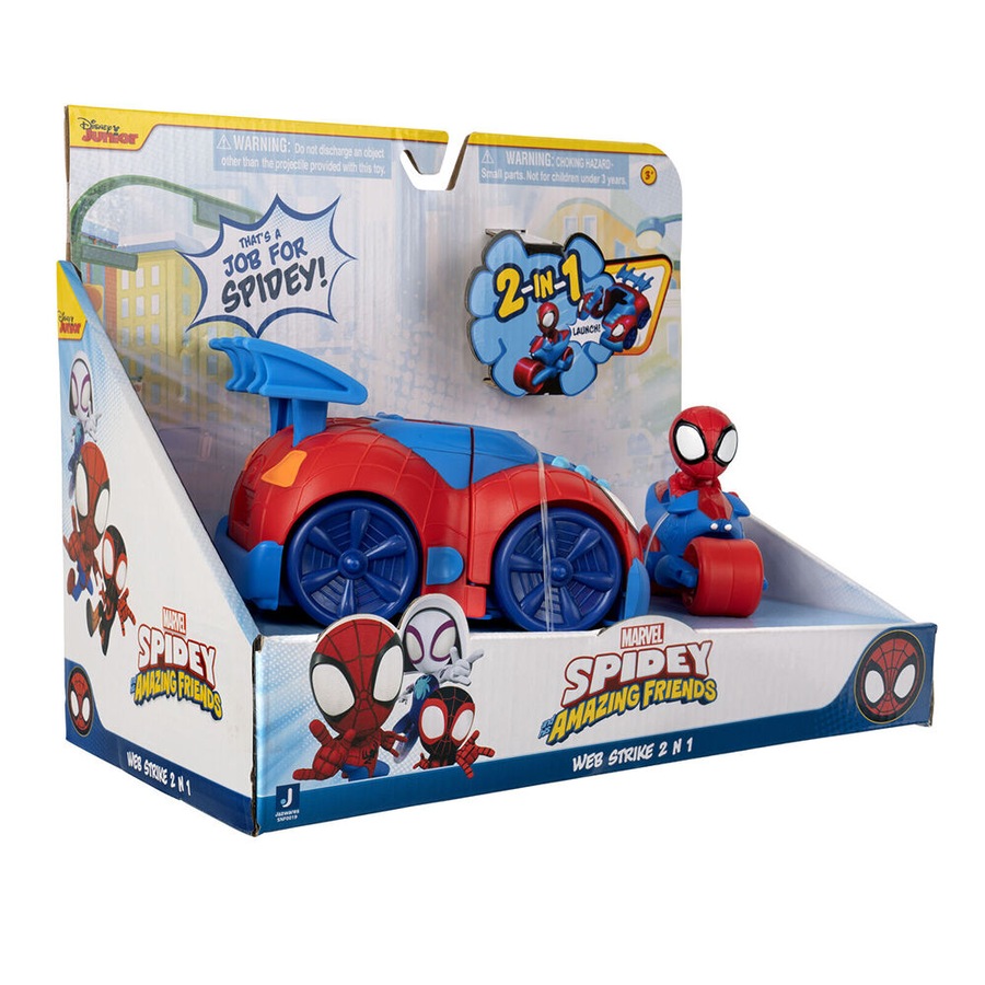 Spidey and His Amazing Friends Web Strike 2-in-1 Vehicle Kids/Children Toy 3y+