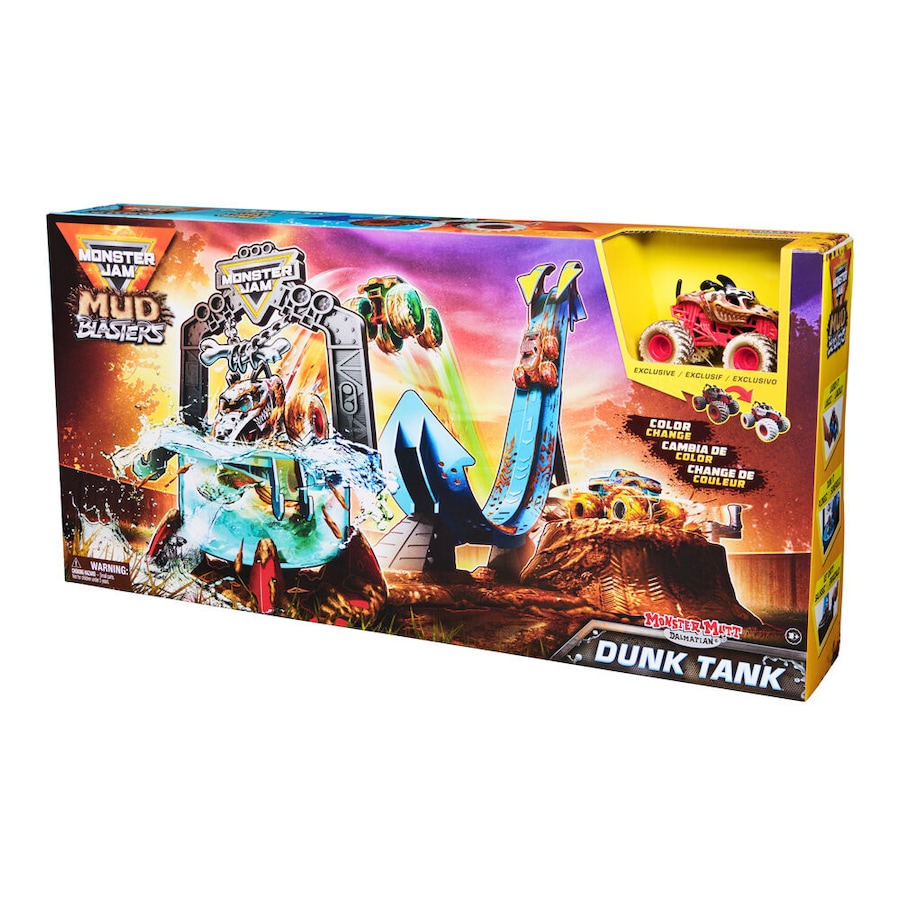 Spin Master Monster Jam Mud Blasters Dunk Tank 1:64 Truck Wash Playset 3y+