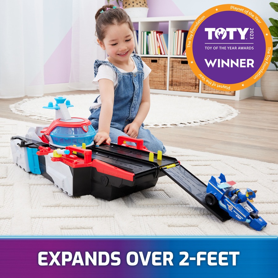 Spin Master Paw Patrol The Mighty Movie Aircraft Carrier HQ Play Kids Toy 3+