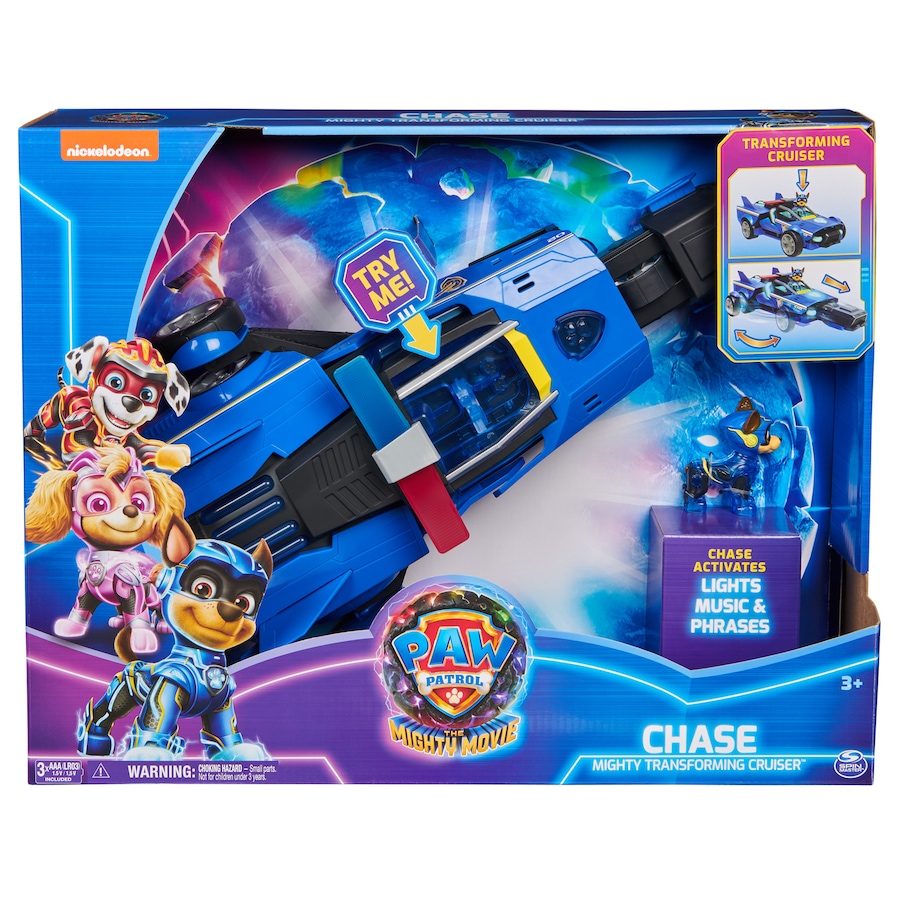 Spin Master Paw Patrol The Mighty Movie Chase Transforming Cruiser Toy 3y+ 3+