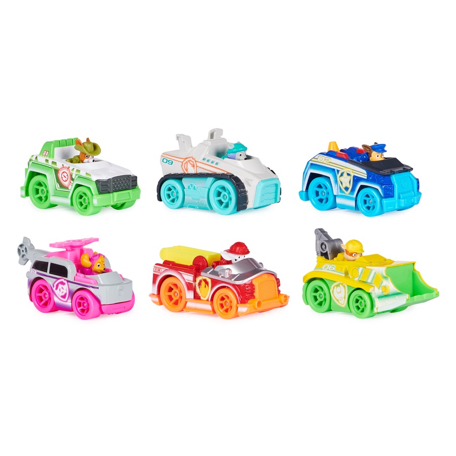 Spin Master Paw Patrol True Metal Neon Gift Pack Rescue Vehicles Kids Toy 3+