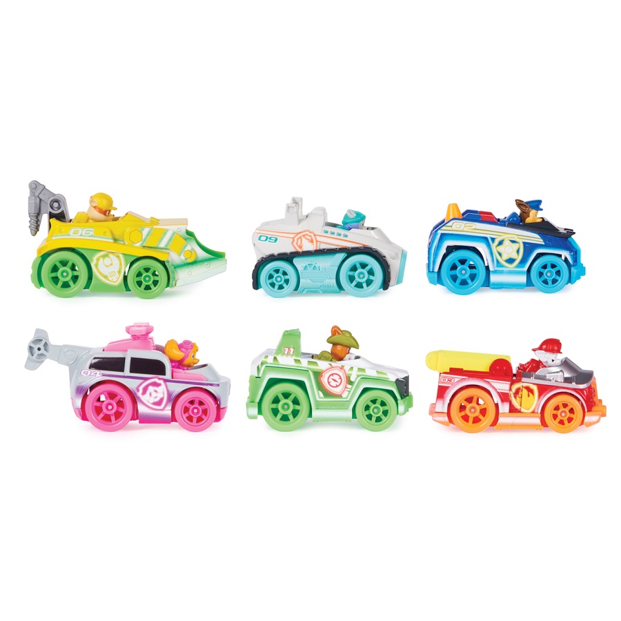 Spin Master Paw Patrol True Metal Neon Gift Pack Rescue Vehicles Kids Toy 3+