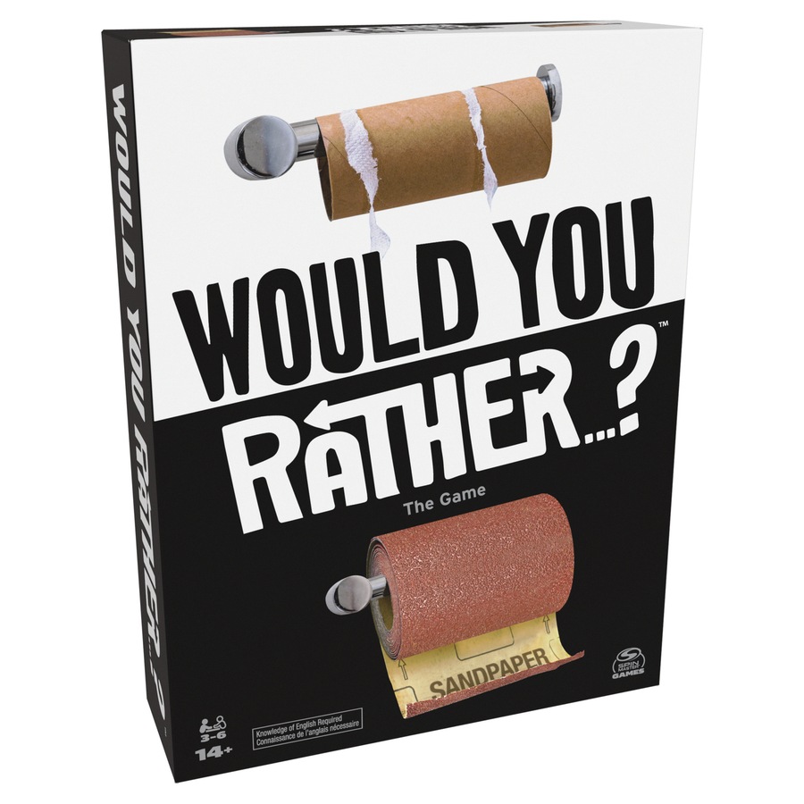 Spin Master Would You Rather? Adult/Family Party Card Game Set 3-6 Player 14+