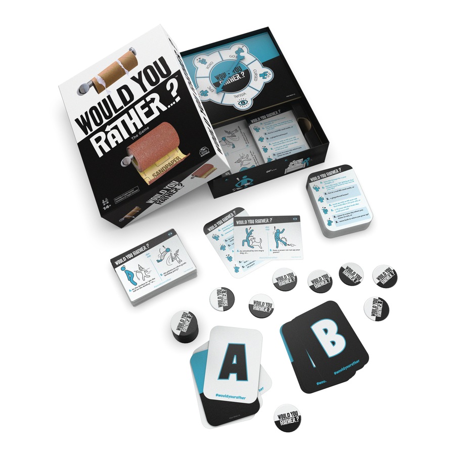 Spin Master Would You Rather? Adult/Family Party Card Game Set 3-6 Player 14+