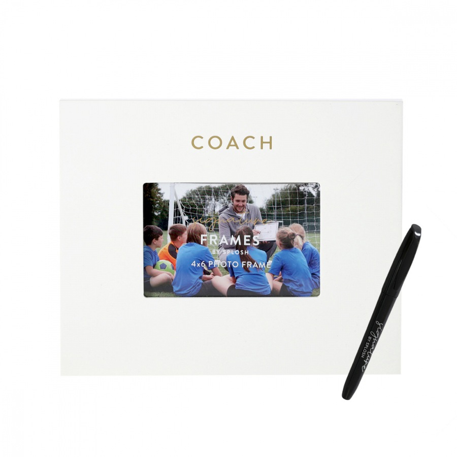 Splosh Coah Signature Photo Frame w/ Marker Home/Office Decor 27.5x23cm White