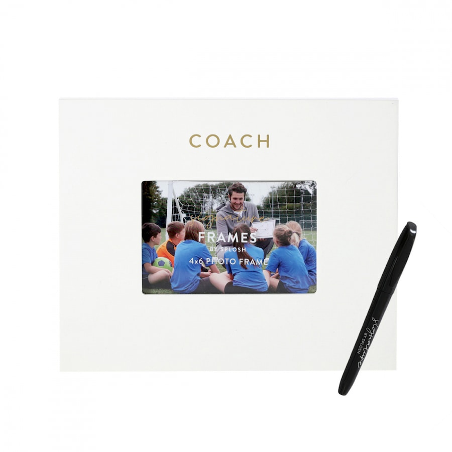 Splosh Coah Signature Photo Frame w/ Marker Home/Office Decor 27.5x23cm White