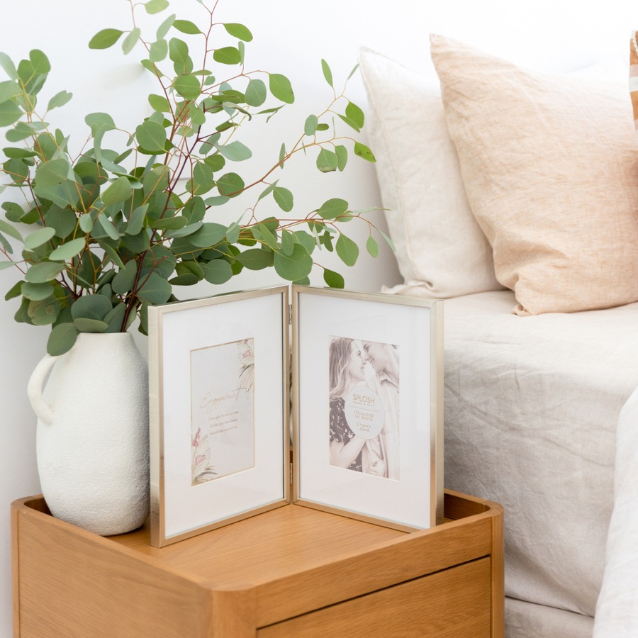 Splosh Wedding 5x7'' Picture/Photo Double Frame Standing Tabletop Home Decor