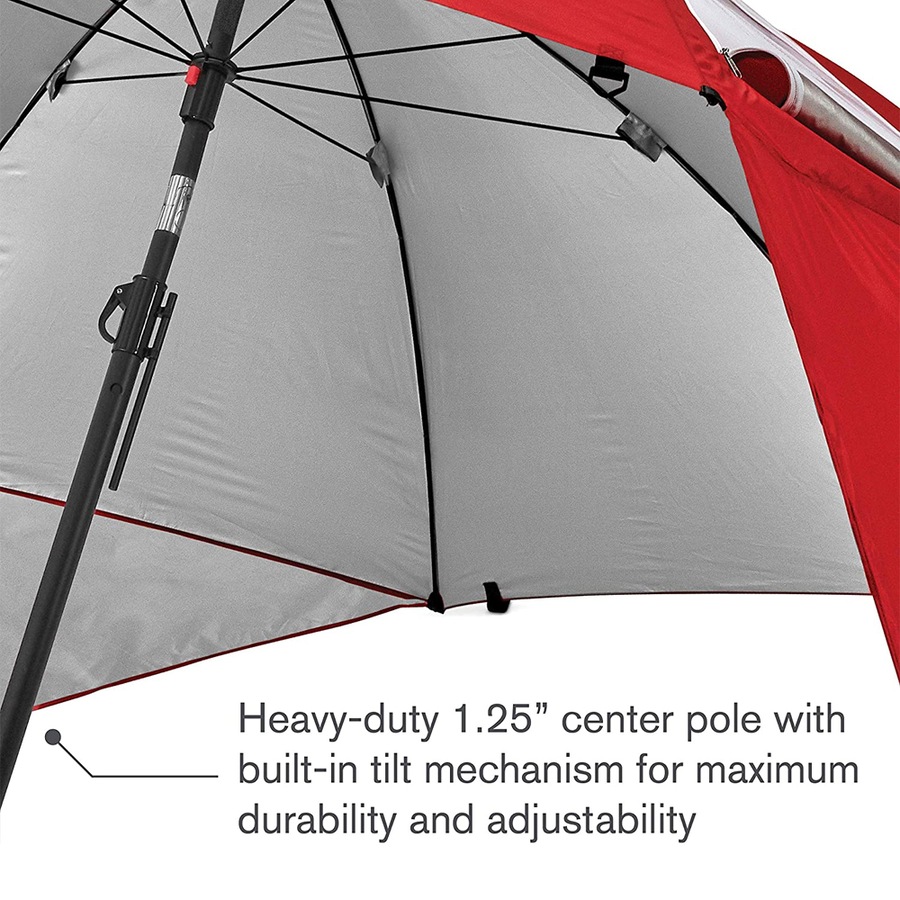 Sport-Brella 244cm Premiere Umbrella UPF 50+ Sun/Weather Protection w/ Bag Red