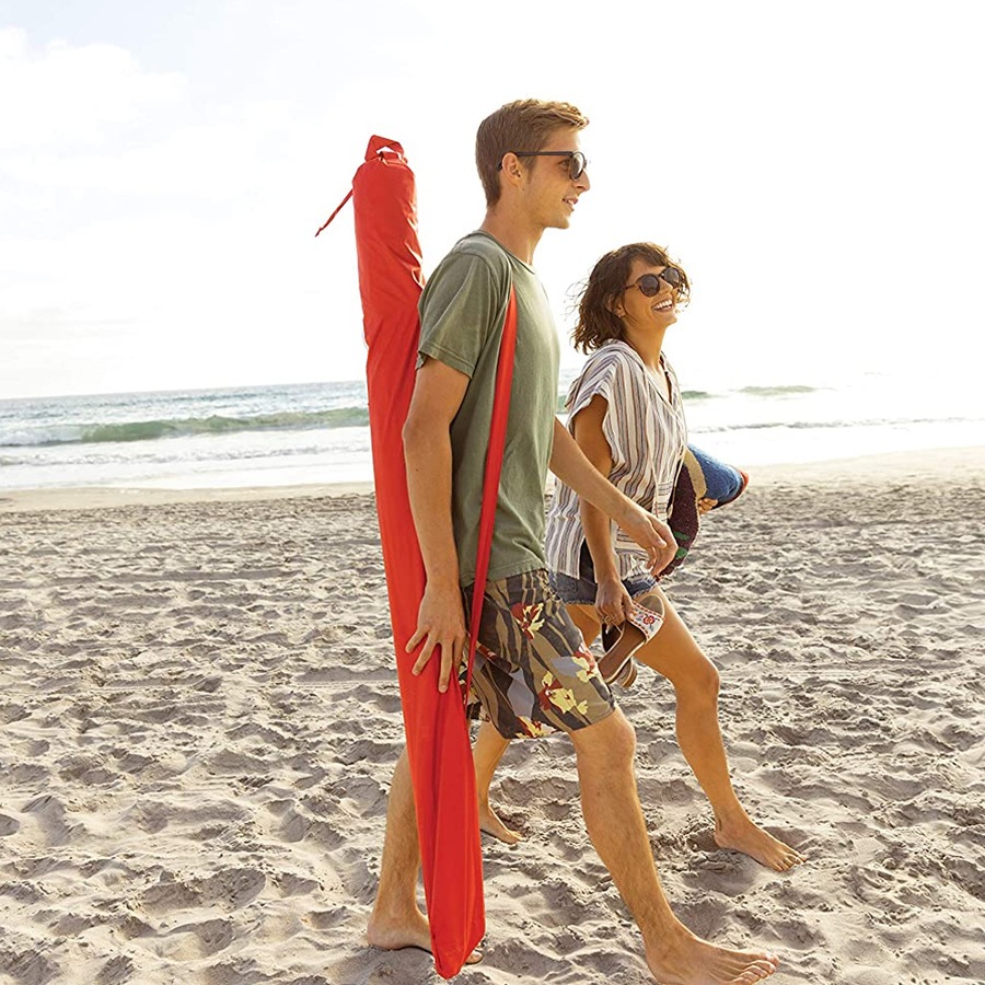 Sport-Brella 244cm Premiere Umbrella UPF 50+ Sun/Weather Protection w/ Bag Red