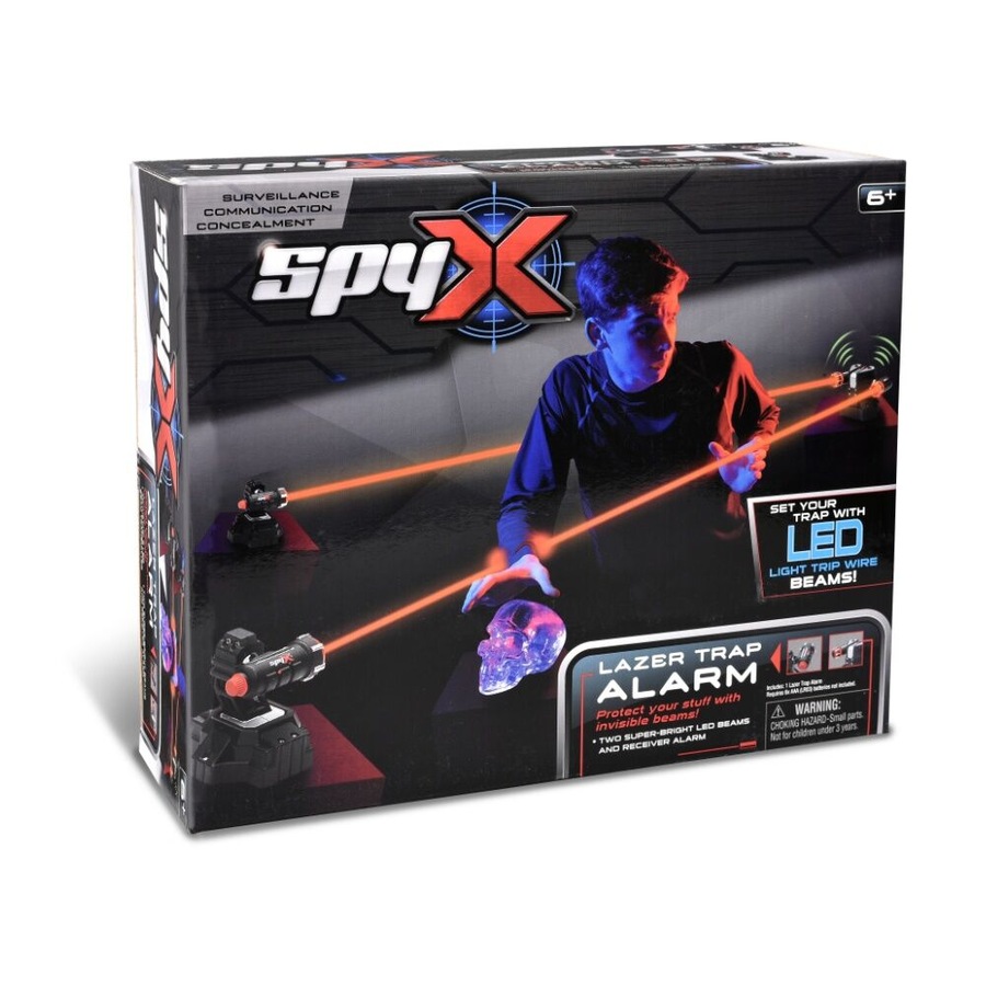 SpyX Lazer Trap Alarm Spy Toy Kids/Children Black 6y+