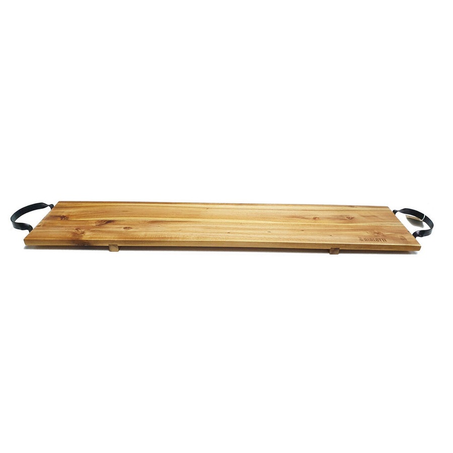 St. Claire Acacia Board with Black Steel Handles Serveware 100x20x1.5cm