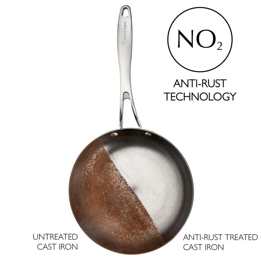 Stanley Rogers 30cm Cast Iron Frypan Home/Kitchen Cooking Pan Cookware Grey