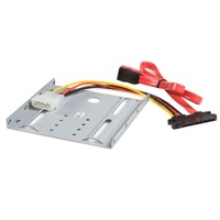 Star Tech Mounting Kit w/Mounting Bracket 2.5" SATA Hard Drive to 3.5 Drive Bay