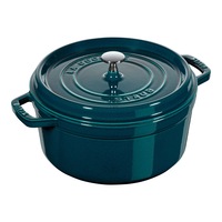 Staub 28cm/6.7L Cast Iron Round Cocotte Pot w/ Lid Induction Cookware La Mer