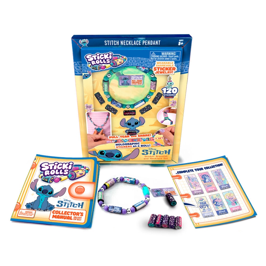 Sticki Rolls Stitch Bracelet & Necklace Toy Set Jewelry Making Toy Kids 5y+